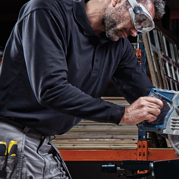 Weaver Long Sleeve Polo Shirt Thumbnail